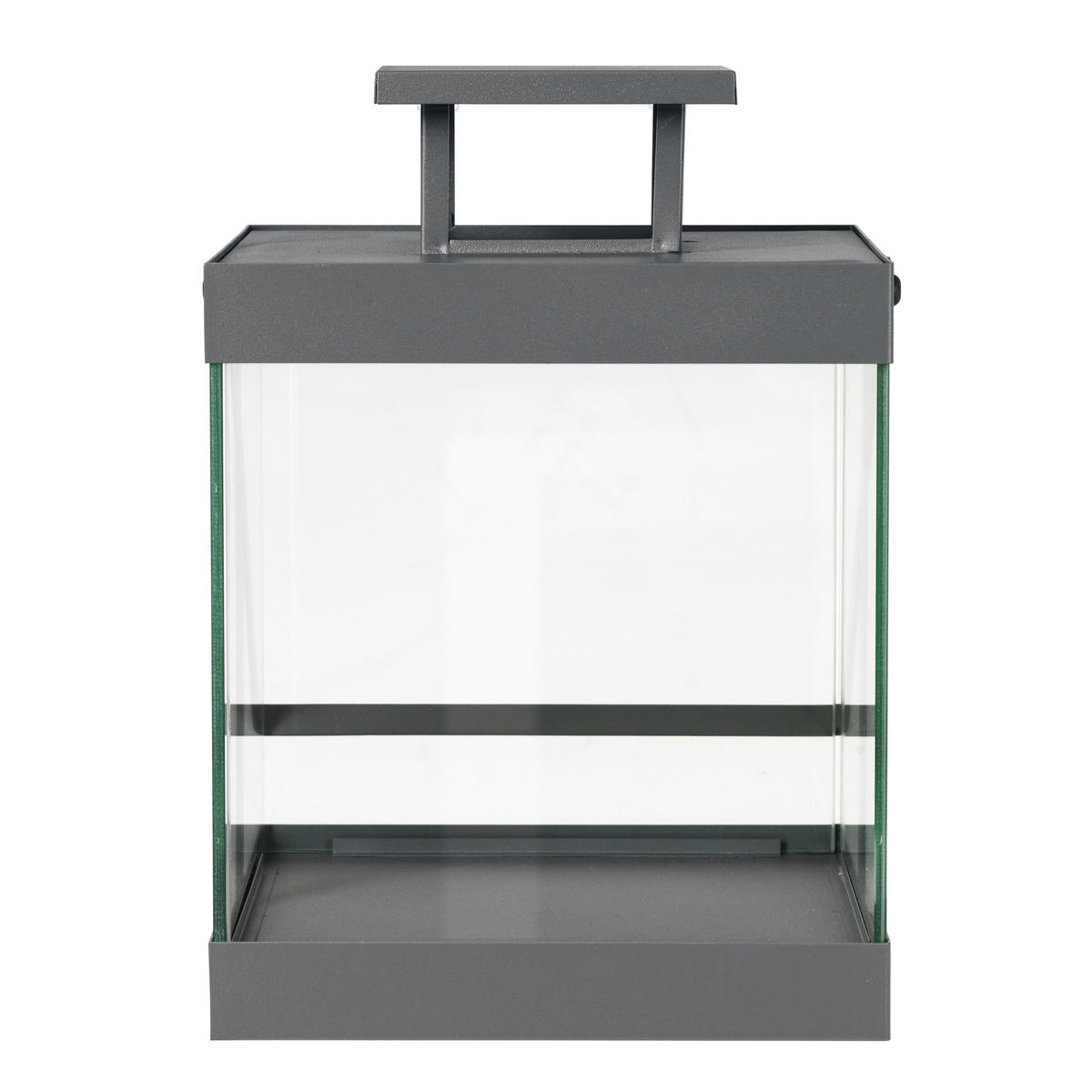 LATERNE - Grau, Design, Glas/Metall (20,5/30,5/21cm) - Blomus