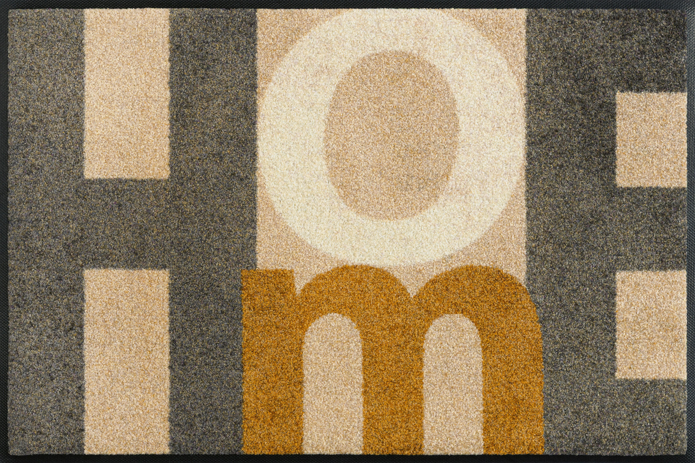 FUSSMATTE 50/75 cm Home Letters  - Beige, Trend, Kunststoff/Textil (50/75cm) - wash+dry