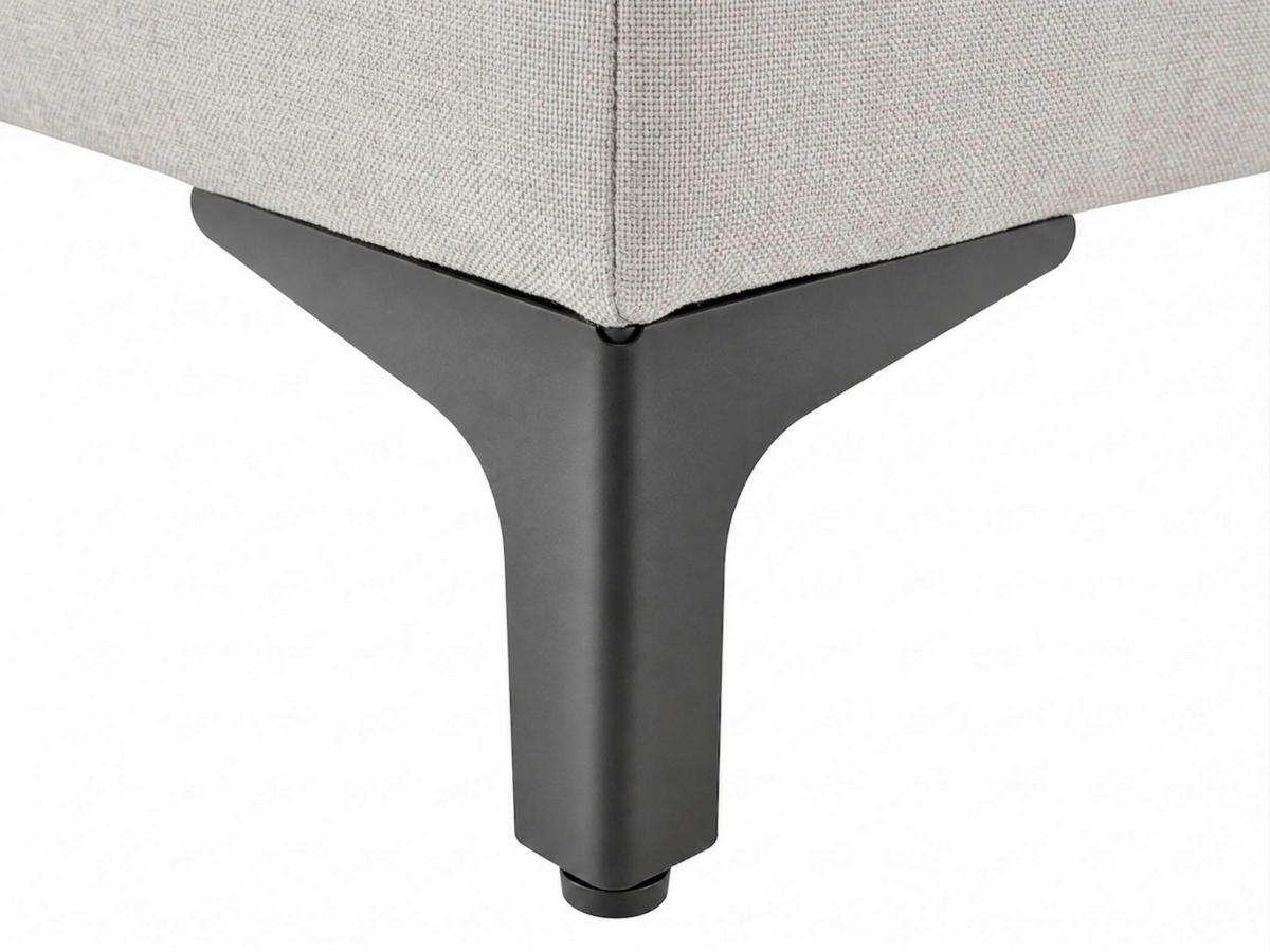 BOXBETT 160/200 cm,  in Hellgrau, Bettkasten, Topper, H3 + H3 = fest  - Hellgrau/Schwarz, MODERN, Holz/Textil (160/200cm) - MID.YOU