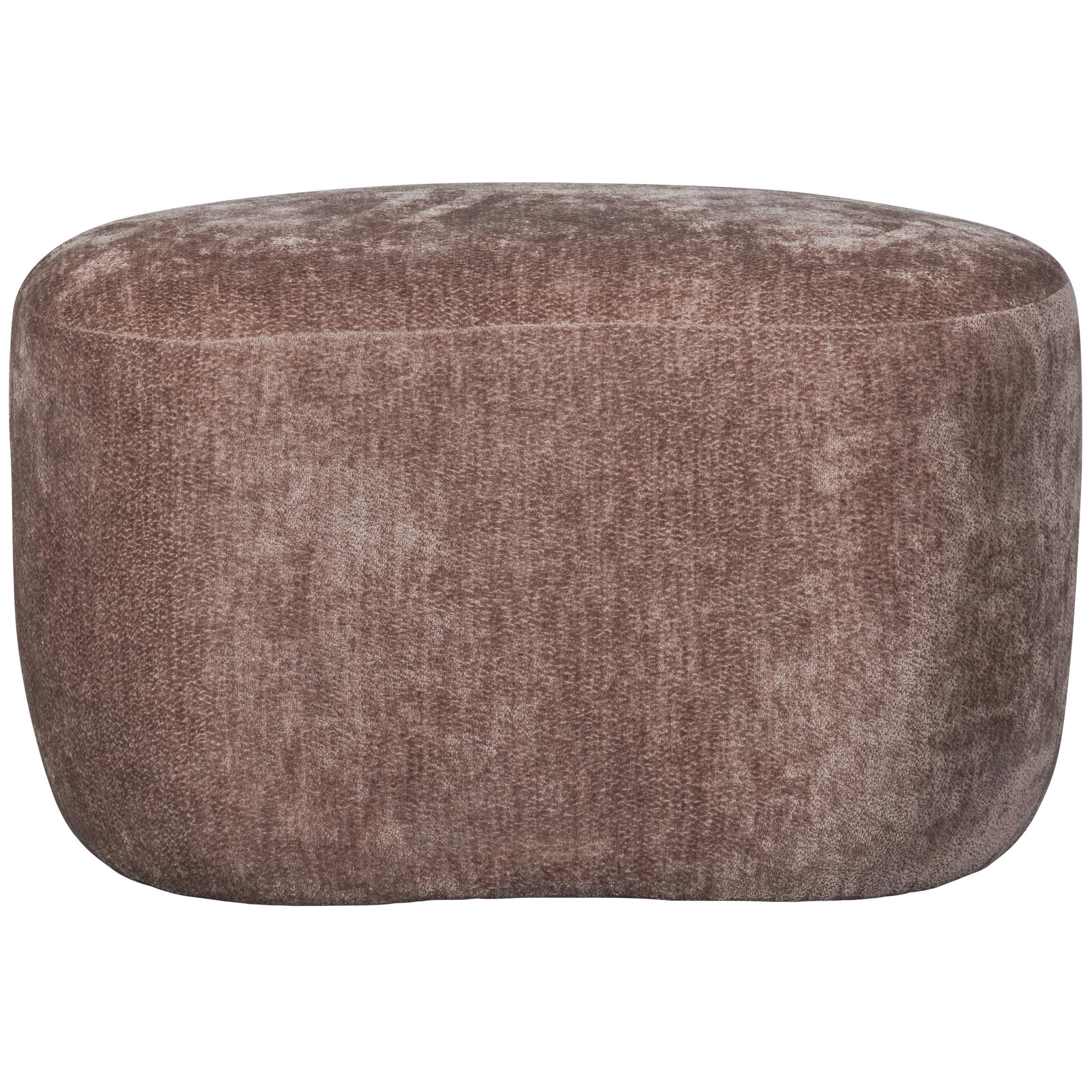 HOCKER in Textil Taupe  - Taupe, Design, Textil (73/43/51cm) - Livetastic