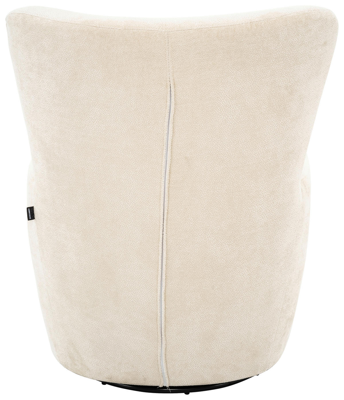 SESSEL in Chenille Schwarz, Weiß  - Schwarz/Weiß, Design, Textil/Metall (81/100/86cm) - Carryhome