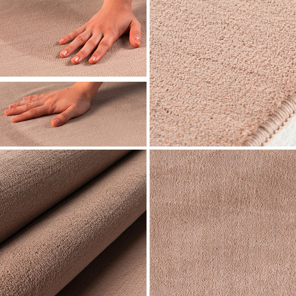 FLACHWEBETEPPICH 160/160 cm Sky Beige  - Beige, Basics, Textil (160/160cm) - Novel