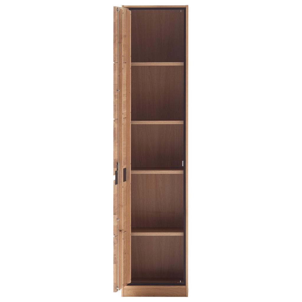 Thumbnail - Linea Natura Aktenschrank, Eiche Bianco, Holzwerkstoff, Asteiche, 4 Fächer, 45x198x40 cm, Beimöbel erhältlich, grifflose...