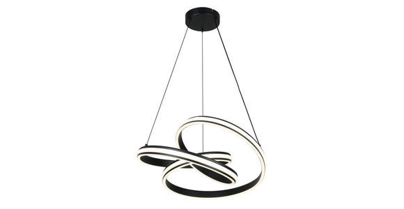 LED-HÄNGELEUCHTE 48/52/120 cm  - Schwarz/Weiß, Design, Kunststoff/Metall (48/52/120cm) - Novel