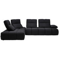 ECKSOFA Struktur Schwarz  - Schwarz, Design, Kunststoff/Textil (233/313cm) - Belluti