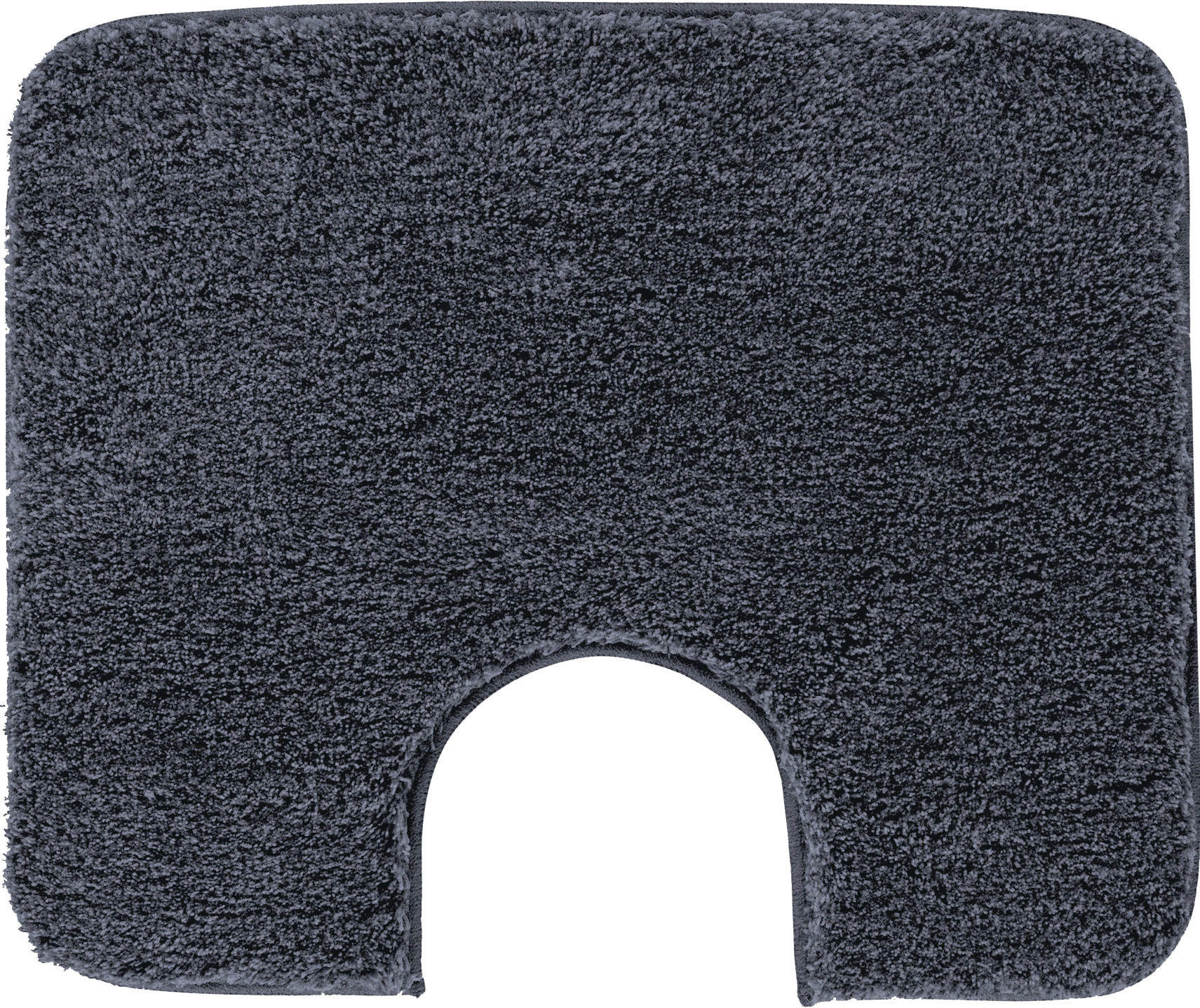 WC-VORLEGER Dunkelgrau 50/60 cm  - Dunkelgrau, Basics, Kunststoff/Textil (50/60cm) - Grund