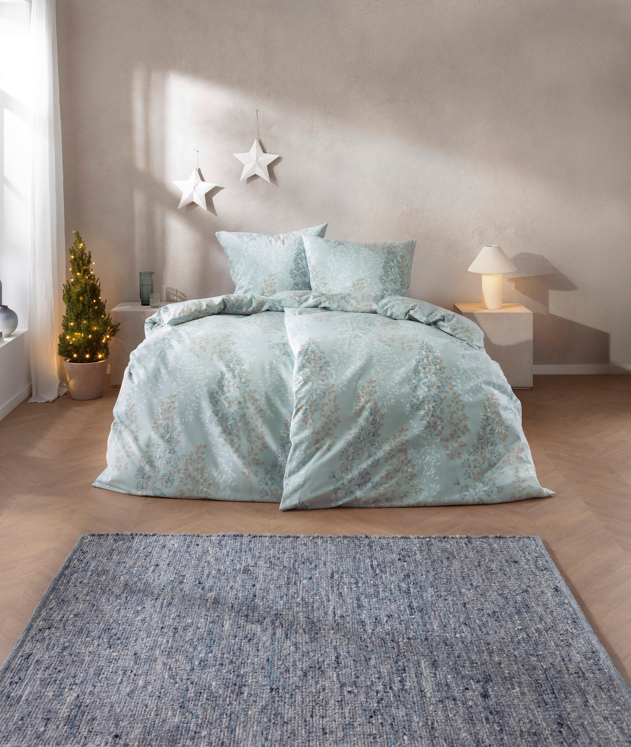 BETTWÄSCHE Atelier Flanell 140/200 cm  - Hellblau, Basics, Textil (140/200cm) - Estella