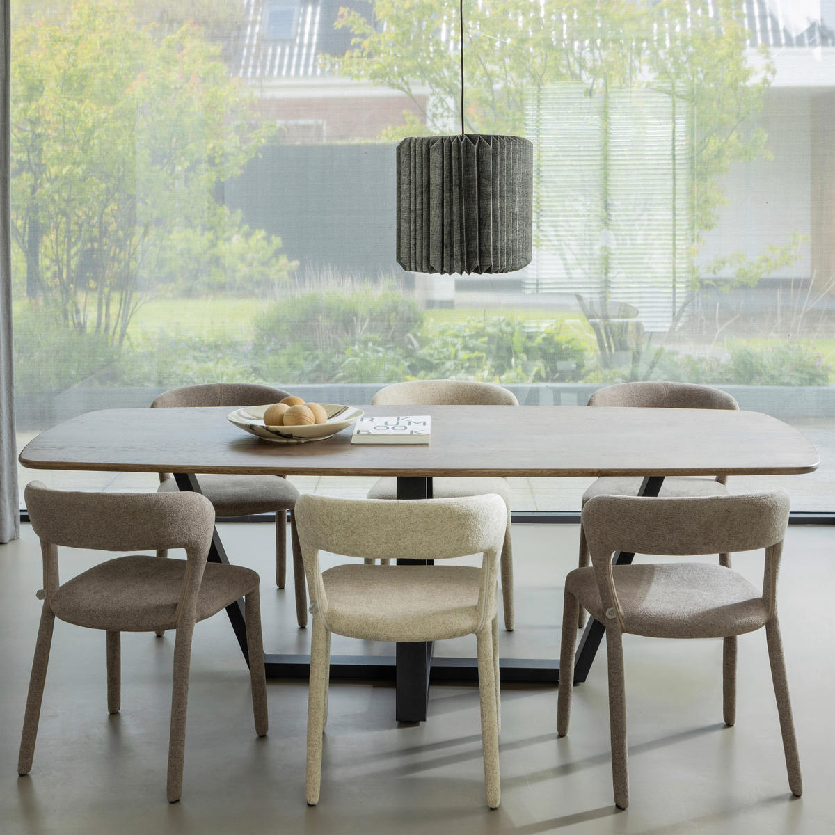 STUHL-SET 2 Stück  in Webstoff Textil  - Sandfarben, MODERN, Textil (51/76/56cm) - Livetastic