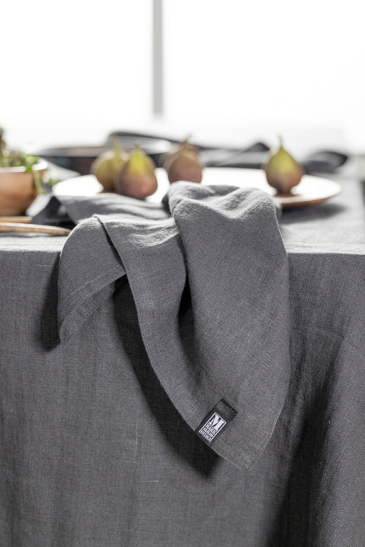 TISCHDECKE 150/350 cm  - Dunkelgrau, Trend, Textil (150/350cm) - Markslöjd
