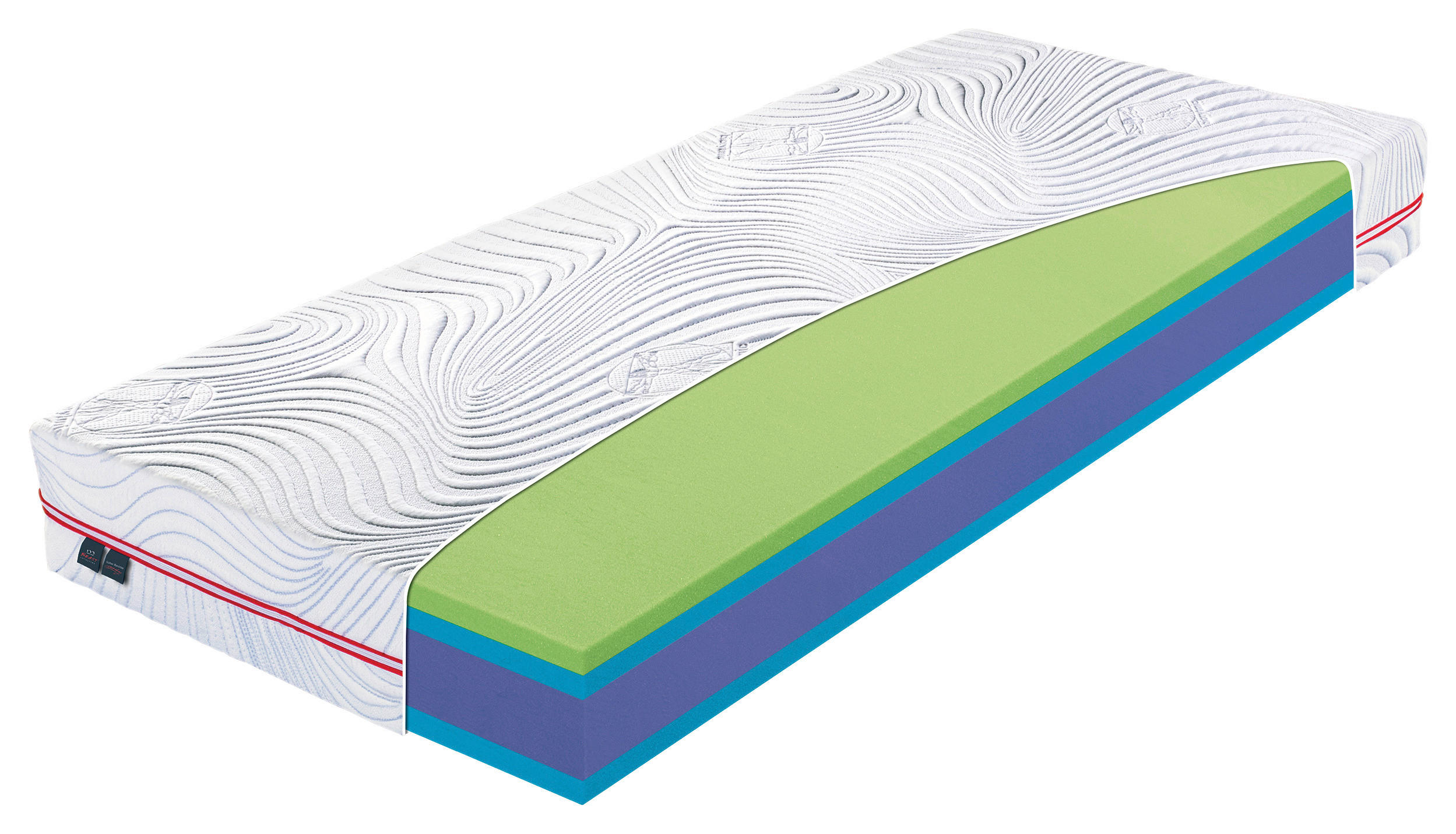 Saltea 90/200 cm  - alb, Basics (90/200cm) - Materasso