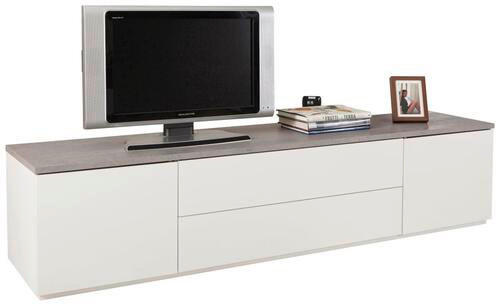 LOWBOARD  in 200/45/45 cm  - Weiß/Grau, Design, Holzwerkstoff (200/45/45cm) - Carryhome