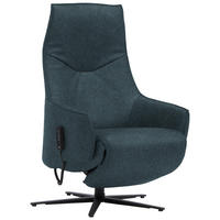 RELAXSESSEL Leder Petrol  - Anthrazit/Petrol, Design, Leder/Metall (70/85/112cm) - Himolla Komfortklass