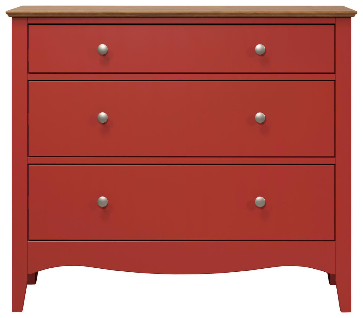 KOMMODE  in  - Rot, LIFESTYLE, Holzwerkstoff (100/86/42cm)