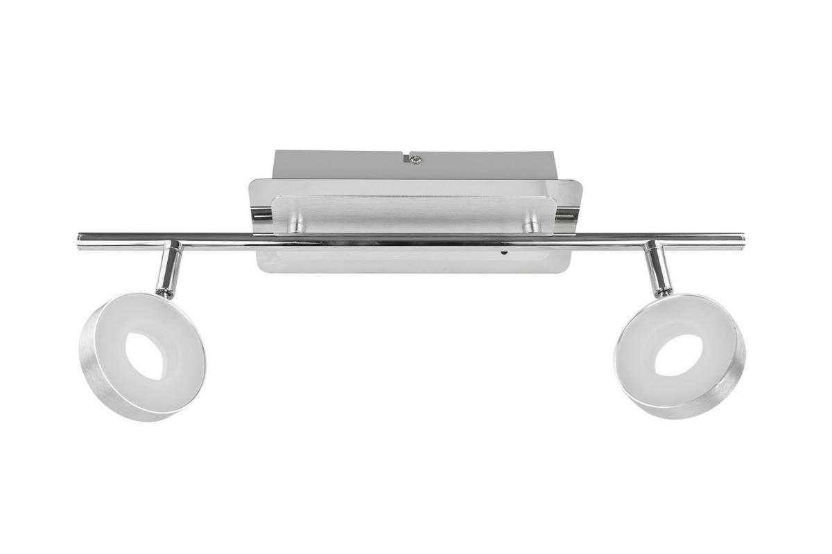 LED-STRAHLER 44,5/9/18,5 cm   - Chromfarben/Alufarben, Trend, Metall (44,5/9/18,5cm) - Novel