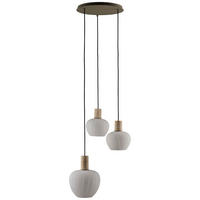 HÄNGELEUCHTE 52/150 cm  - Beige/Weiß, Basics, Glas/Metall (52/150cm)