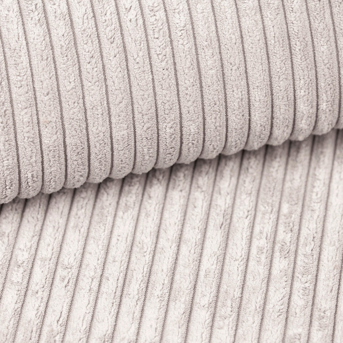 ECKSOFA in Cord Weiss  - Weiss, Design, Textil (250/151cm) - MID.YOU