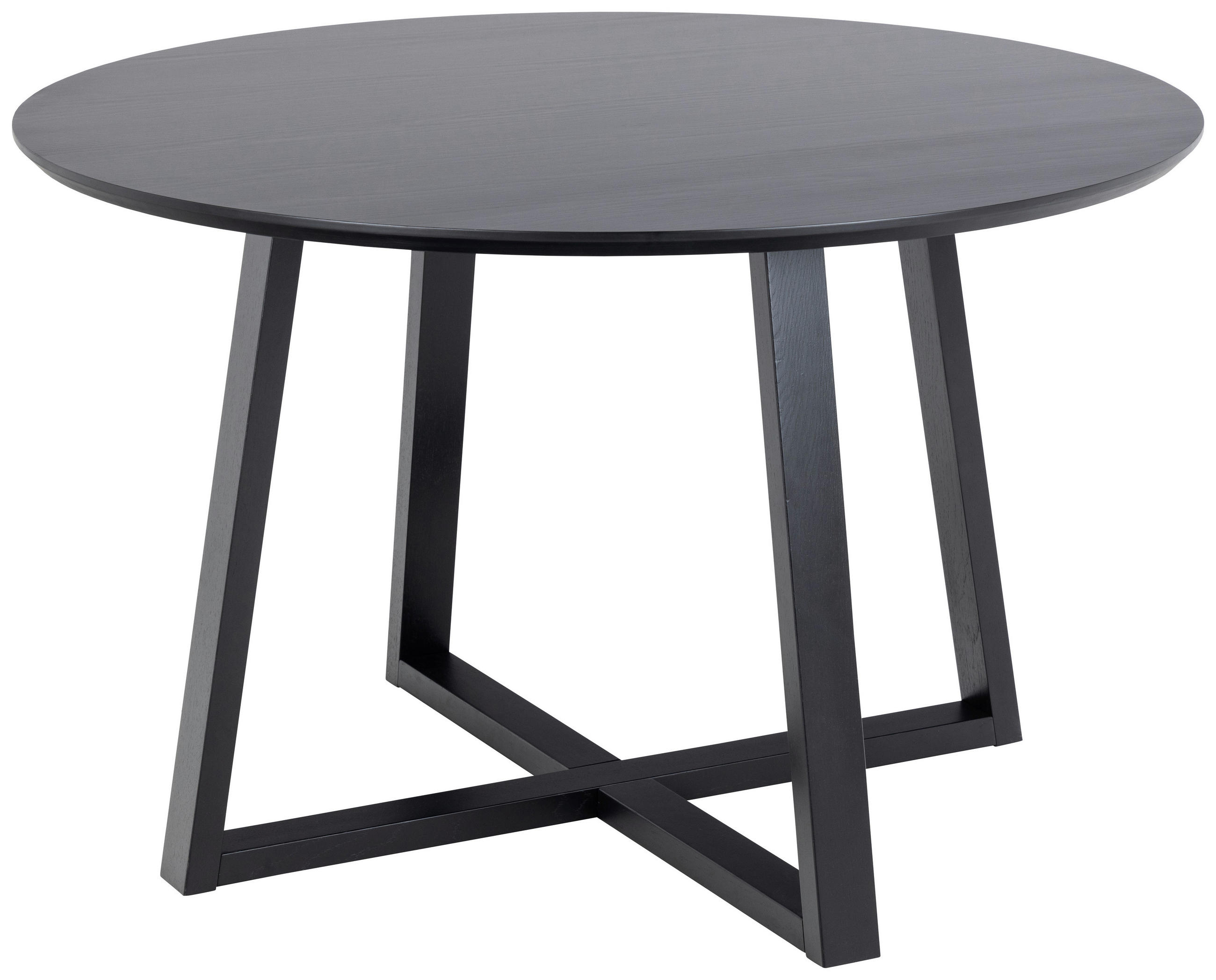 ESSTISCH in Holz, Holzwerkstoff 120/120/75 cm  - Schwarz, MODERN, Holz/Holzwerkstoff (120/120/75cm) - MID.YOU