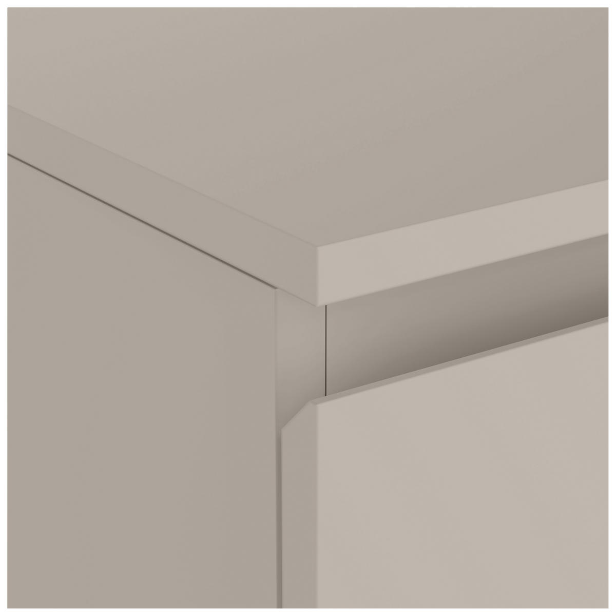 HÖG BYRÅ  i 100/122/35 cm  - kashmir, Design, metall/trämaterial (100/122/35cm) - home24