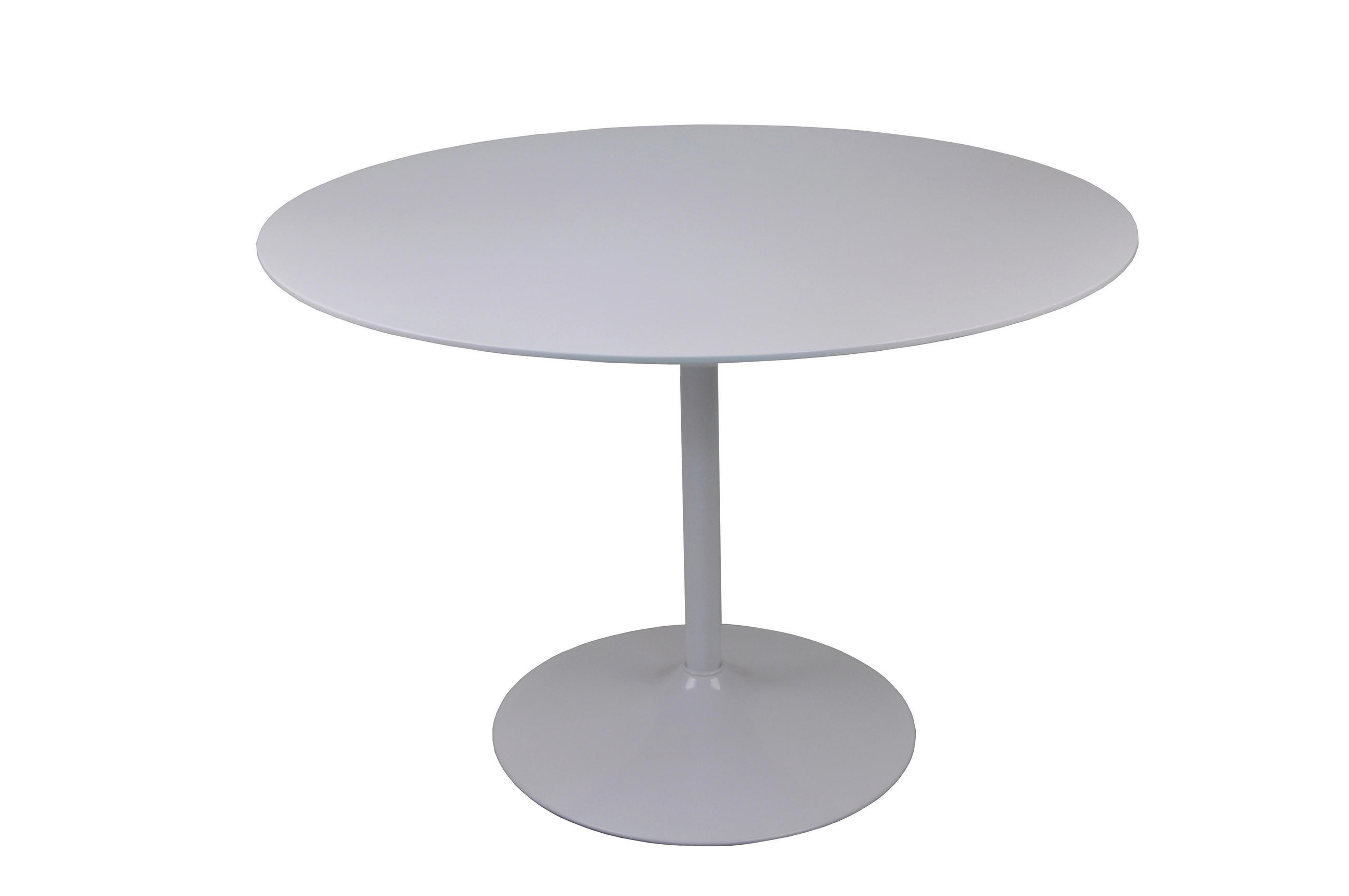 ESSTISCH in Metall, Holzwerkstoff 110/110/75 cm  - Weiß Hochglanz/Weiß, MODERN, Holzwerkstoff/Metall (110/110/75cm) - Livetastic