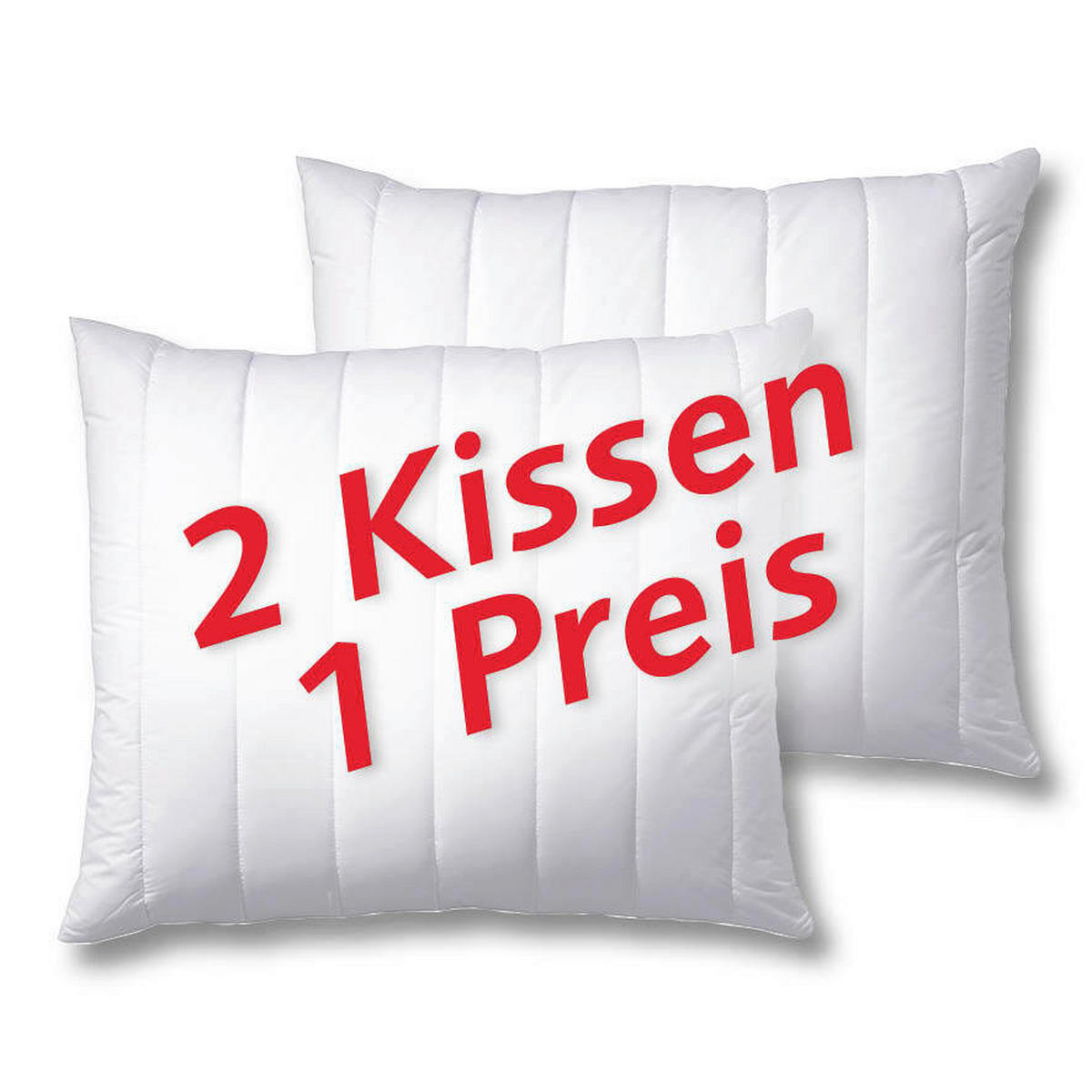 KOPFPOLSTER 70/90 cm   - Weiß, Basics (70/90cm) - Billerbeck