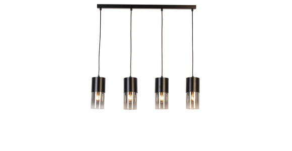 HÄNGELEUCHTE 80,5/10/150 cm - Graubraun, Trend, Glas/Metall (80,5/10/150cm) - Novel
