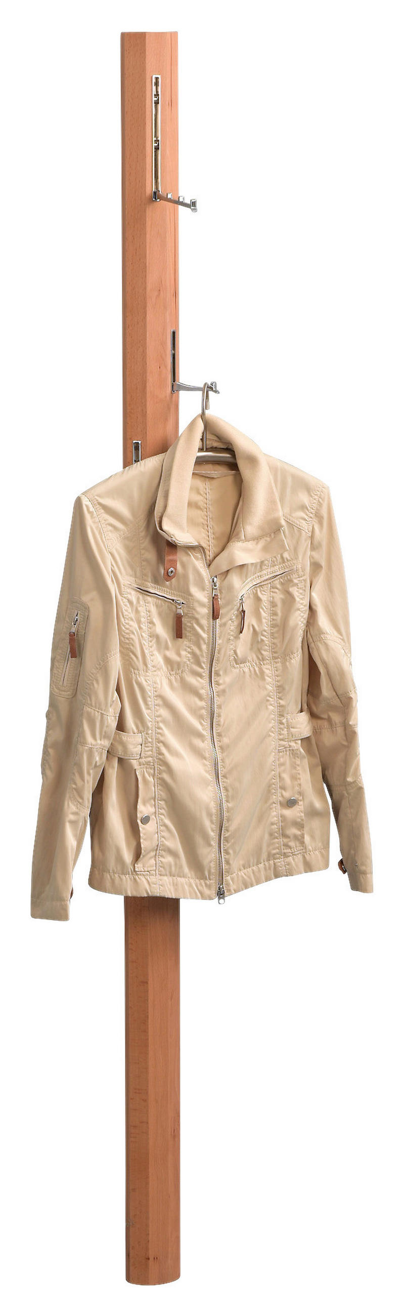 GARDEROBENLEISTE  in Kernbuche massiv Buchefarben  - Buchefarben, Basics, Holz (8/183/4cm)