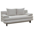 SCHLAFSOFA Cord Naturfarben  inkl. Rückenkissen, Armlehnenkissen, Bettkasten, Schlaffunktion, Rücken echt, Liegefläche im Originalstoff  - Schwarz/Naturfarben, KONVENTIONELL, Kunststoff/Textil (196/77/92cm) - Carryhome