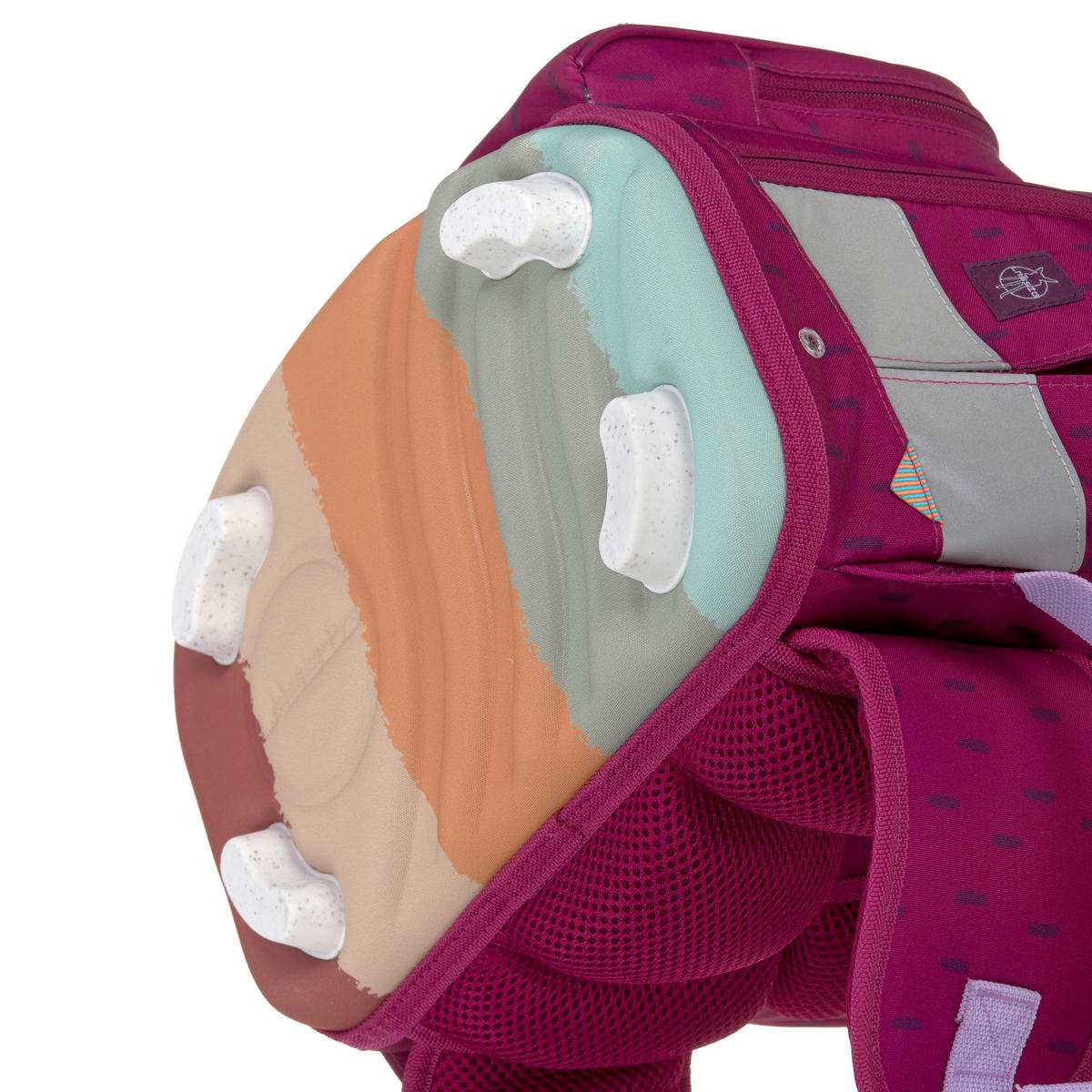 SCHULTASCHENSET - Beere, Basics, Textil (30/25/41,5cm) - Lässig