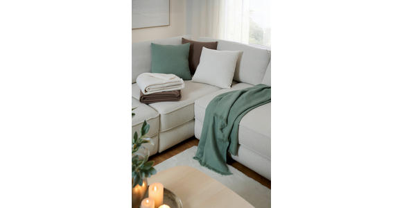 ZIERKISSEN  45/45 cm   - Weiß, KONVENTIONELL, Textil (45/45cm) - Novel