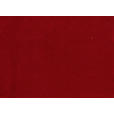 ECKSOFA in Velours Rot  - Rot/Schwarz, Design, Kunststoff/Textil (244/157cm) - Carryhome
