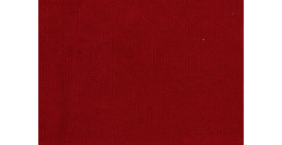 ECKSOFA in Velours Rot  - Rot/Schwarz, Design, Kunststoff/Textil (244/157cm) - Carryhome