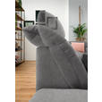 WOHNLANDSCHAFT  in Mikrofaser Grau  - Chromfarben/Grau, Design, Kunststoff/Textil (204/350/211cm) - Xora