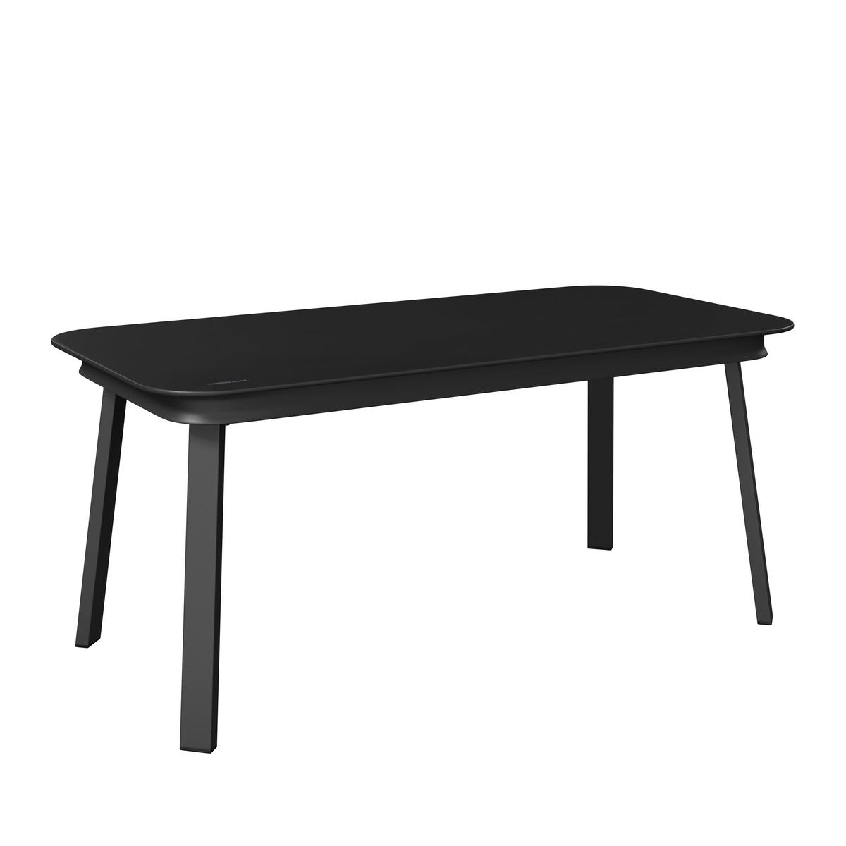 LOUNGEGARNITUR Aluminium  - Anthrazit/Schwarz, MODERN, Glas/Textil (125/74/74cm) - Ambia Garden