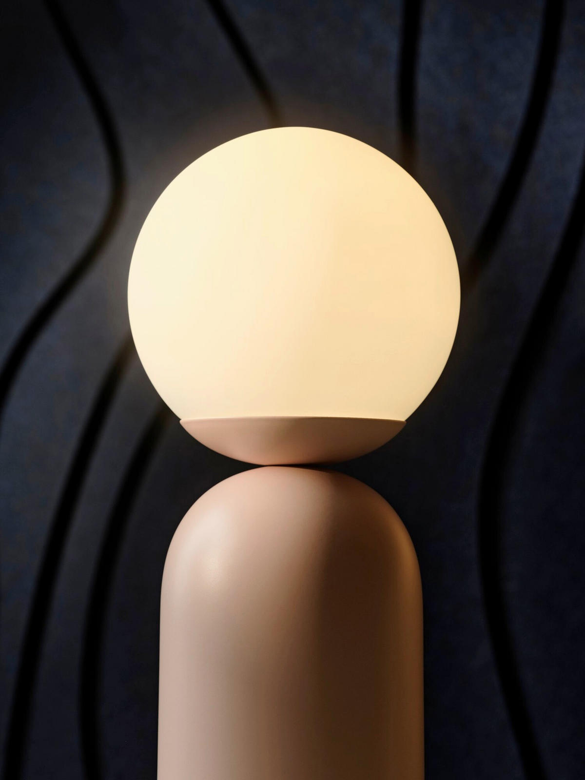 TISCHLEUCHTE Notti 15/15/34,5 cm  - Altrosa, Design, Metall (15/15/34,5cm) - Nordlux