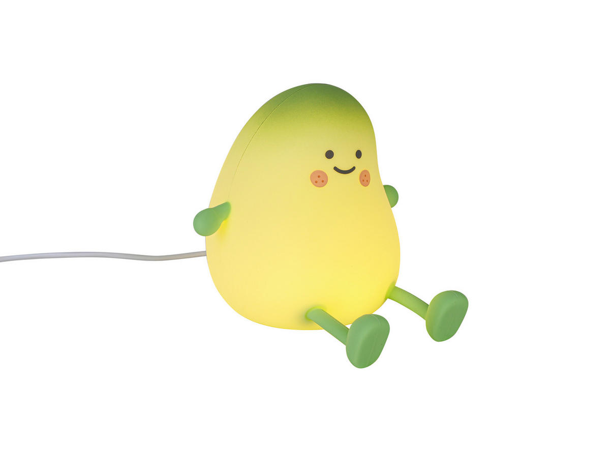 NOČNÉ SVETLO, 12,2/11,6/12,2 cm - zelená, Trend, plast (12,2/11,6/12,2cm) - Novel