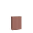 SCHUHSCHRANK 75/100/35 cm  - Terracotta/Grau, MODERN, Holzwerkstoff/Kunststoff (75/100/35cm) - Xora