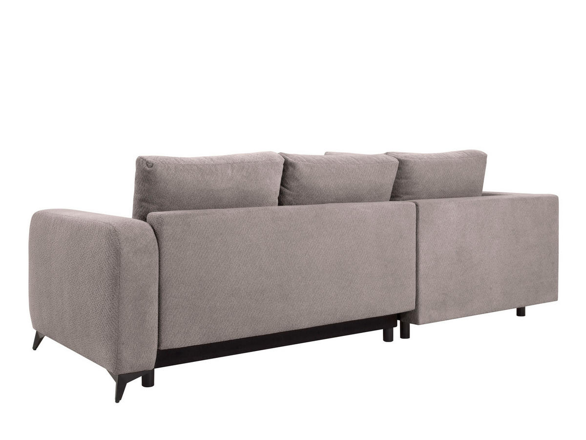 ECKSOFA CORTEZ Anthrazit  - Anthrazit/Schwarz, Design, Textil/Metall (215/260cm) - MID.YOU