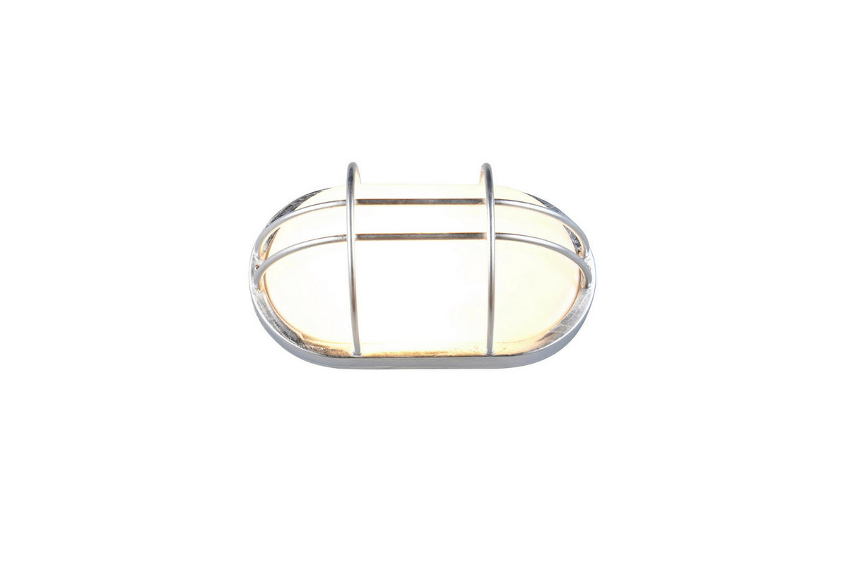 AUßENWANDLEUCHTE Tumen 26/14,6/11,4 cm  - Zinkfarben/Weiß, KONVENTIONELL, Kunststoff/Metall (26/14,6/11,4cm) - Trio Leuchten