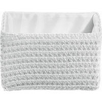 REGALKORB 19/15/12 cm  - Weiss, Basics, Kunststoff/Textil (19/15/12cm) - Landscape