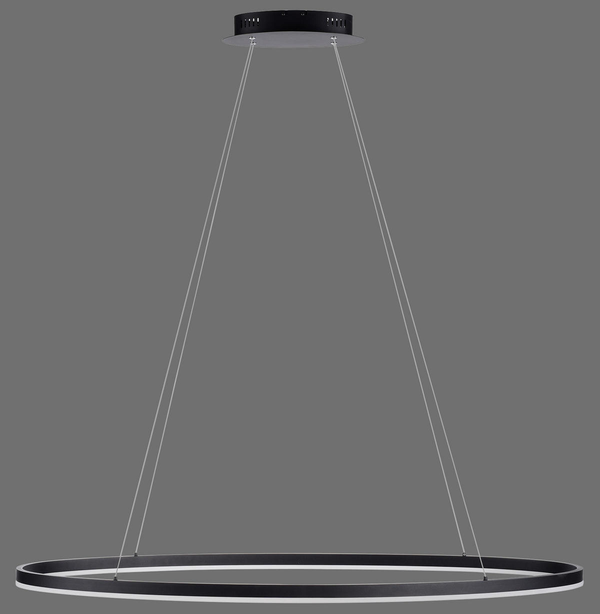LED-HÄNGELEUCHTE Titus 118/56/120 cm   - Anthrazit, Design, Kunststoff/Metall (118/56/120cm) - Paul Neuhaus