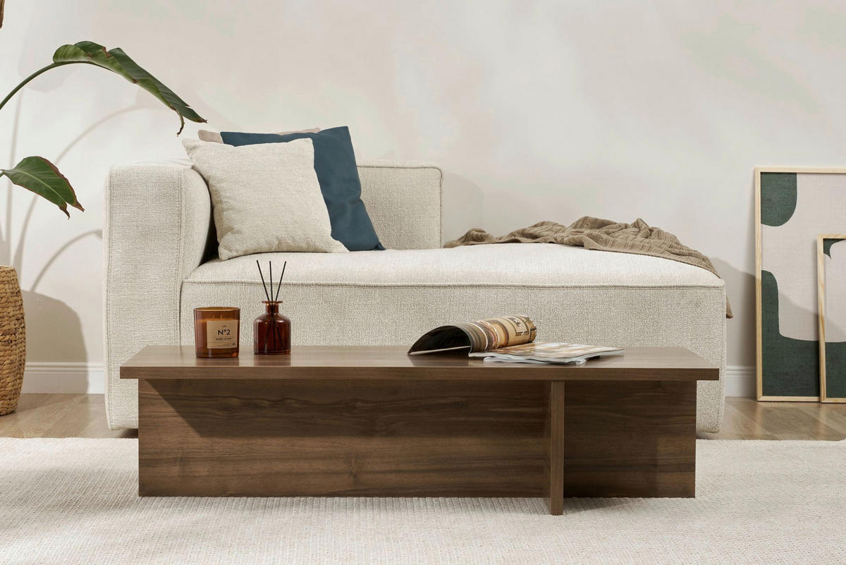 COUCHTISCH Walnussfarben  - Walnussfarben, MODERN, Holzwerkstoff (120/30/45cm) - MID.YOU