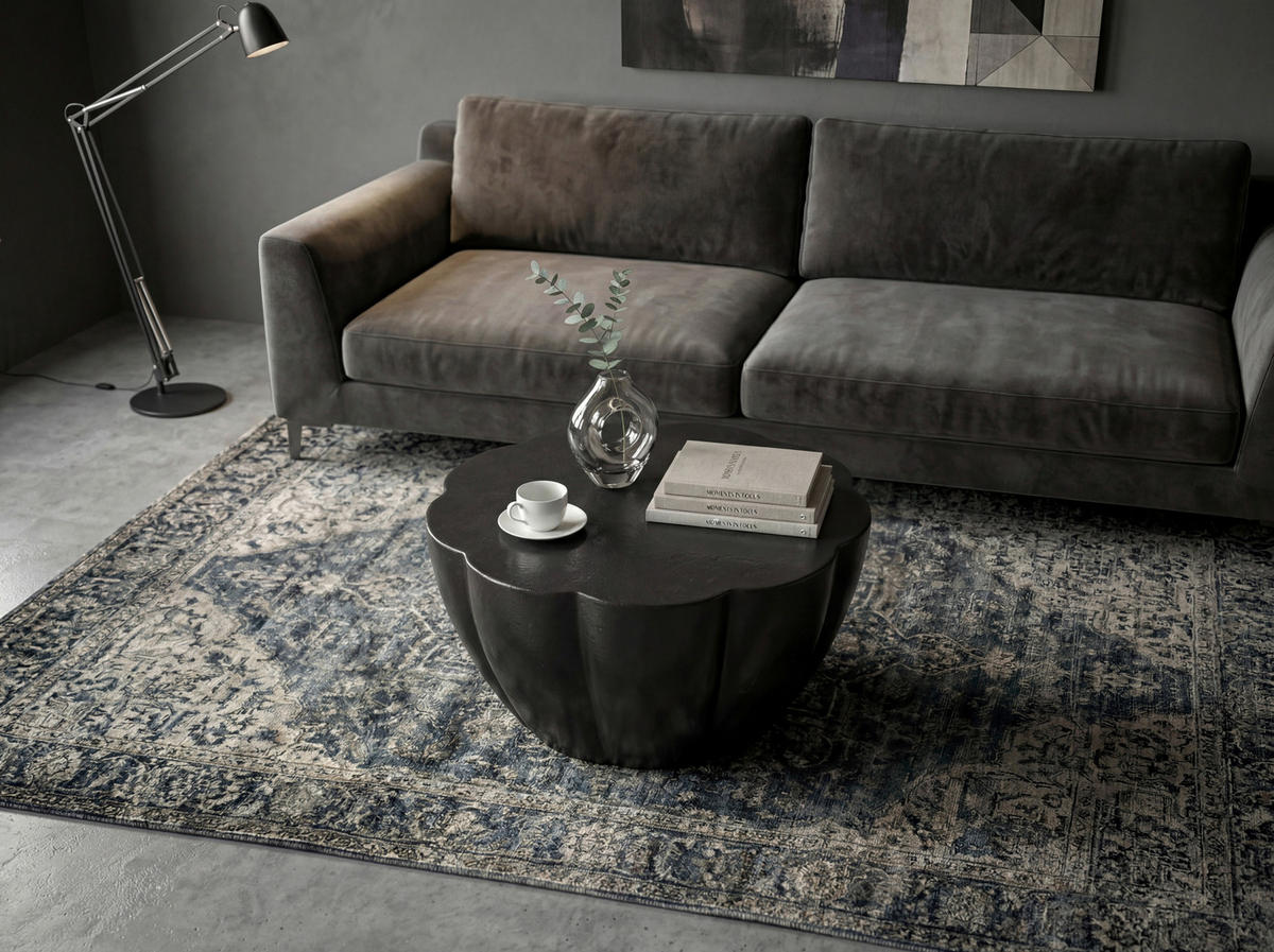 COUCHTISCH in Metall 60/60/36 cm  - Schwarz, Design, Metall (60/60/36cm) - MID.YOU