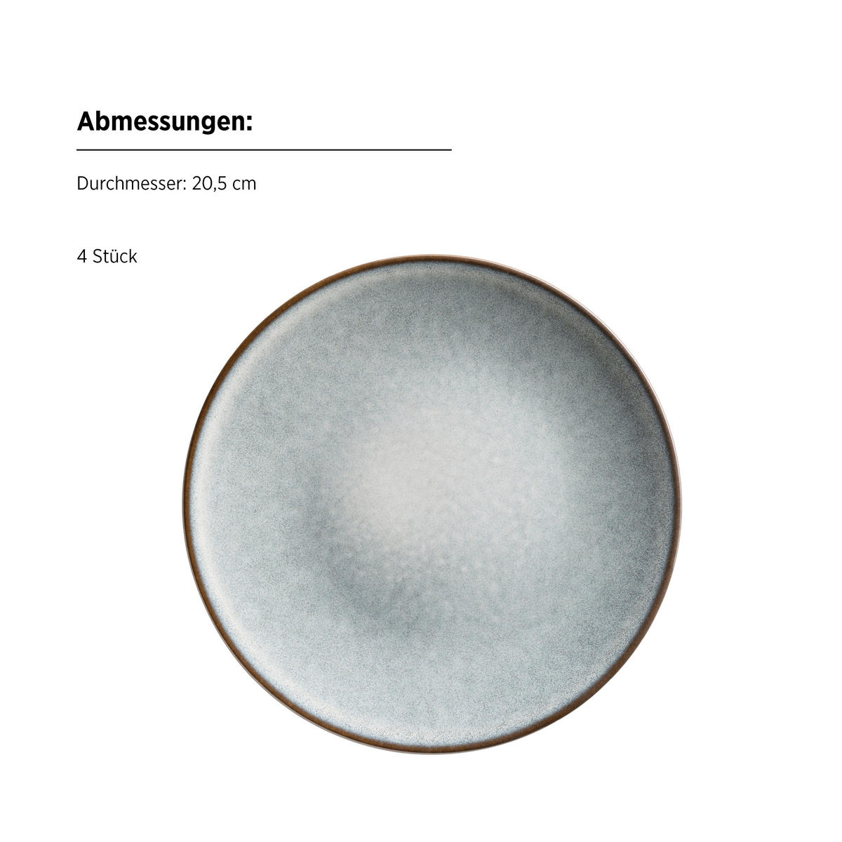 FRÜHSTÜCKSSERVICE SMOKY'S  - Grün, Basics, Keramik - Mäser