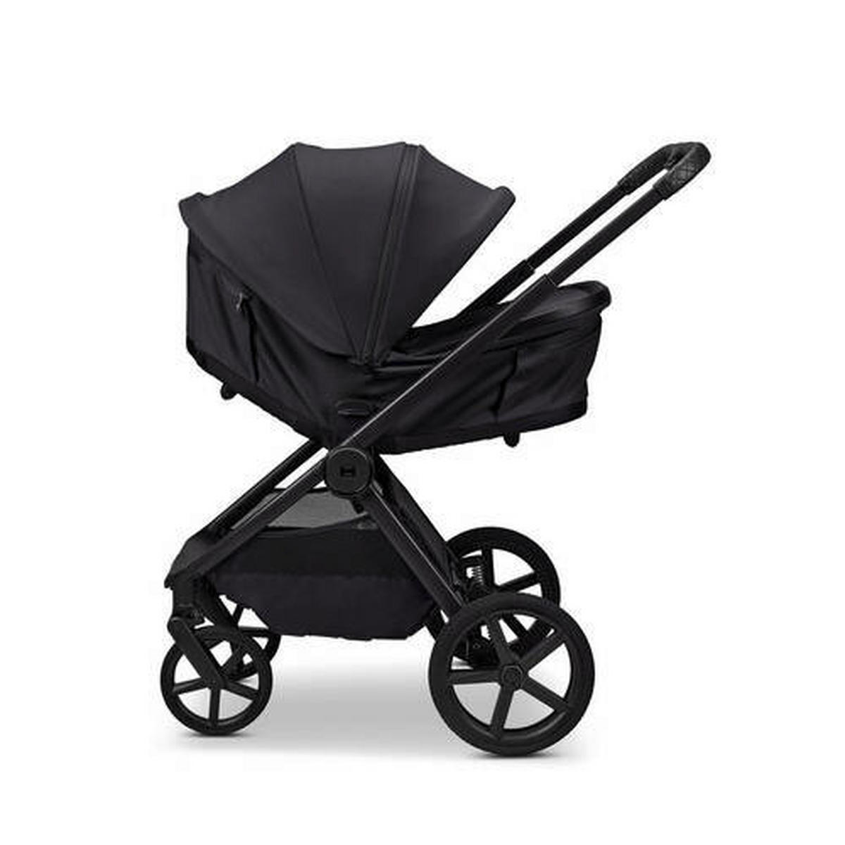 KOMBIKINDERWAGEN  Gio Fold ETPU  Onyx  - Schwarz, Basics, Textil/Metall (120/58/92cm) - Moon Edition