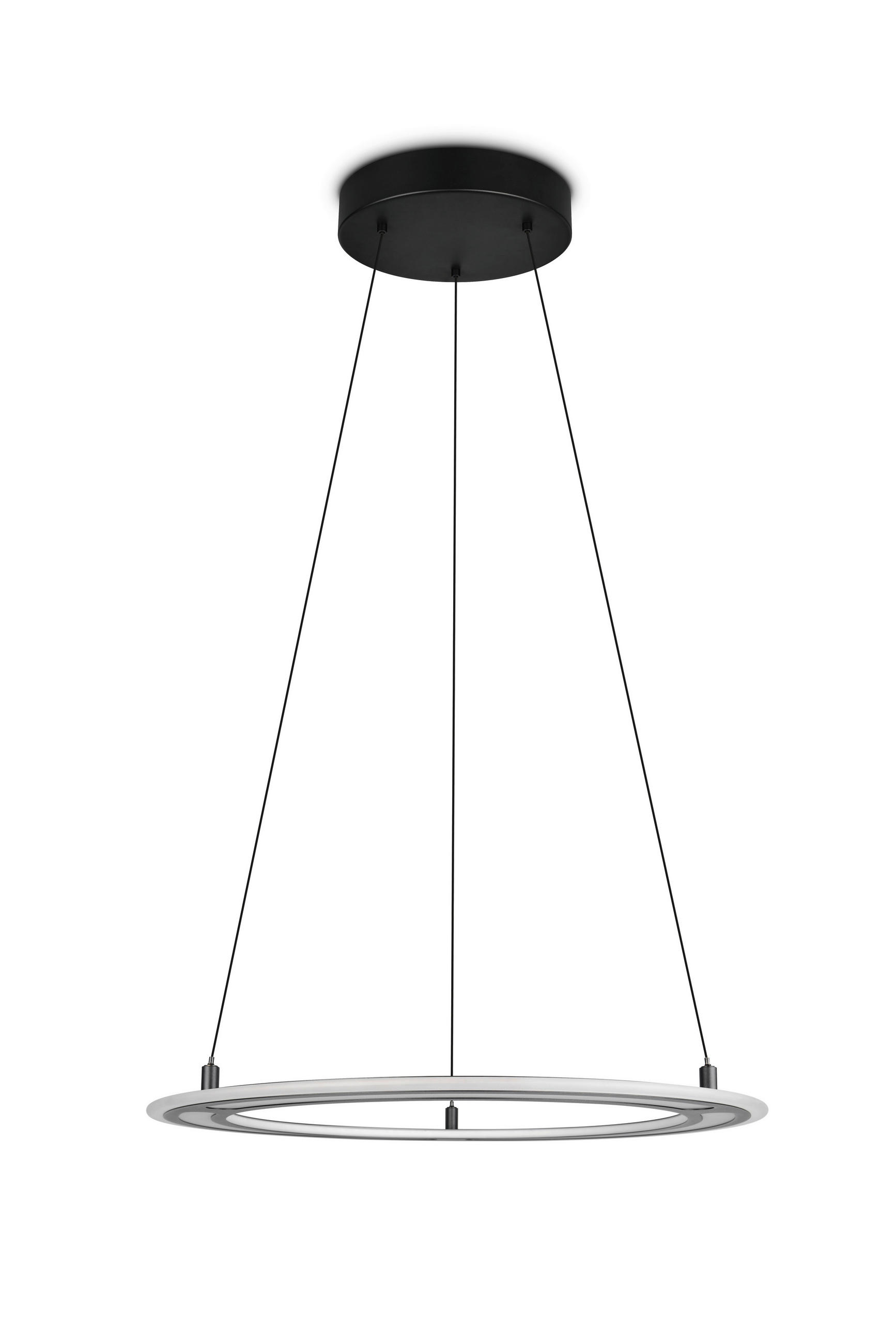 Trio Leuchten Led-Hängeleuchte Cromer Schwarz 180 cm