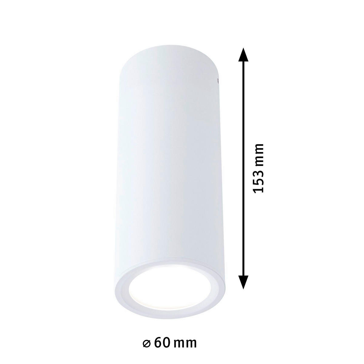 LED-STRAHLER Barrel   - Weiß, Basics, Metall (6.0/15.3cm) - Paulmann