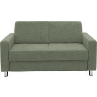 2-SITZER-SOFA in Flachgewebe Hellgrün  - Chromfarben/Hellgrün, Design, Textil/Metall (158/83/85cm) - Xora