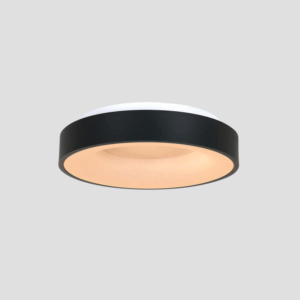 LED-DECKENLEUCHTE 38/9 cm   - Schwarz, Basics, Kunststoff/Metall (38/9cm)