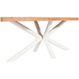 TISCHGESTELL in Metall 160/75/72 cm - Creme, Design, Metall (160/75/72cm) - Landscape