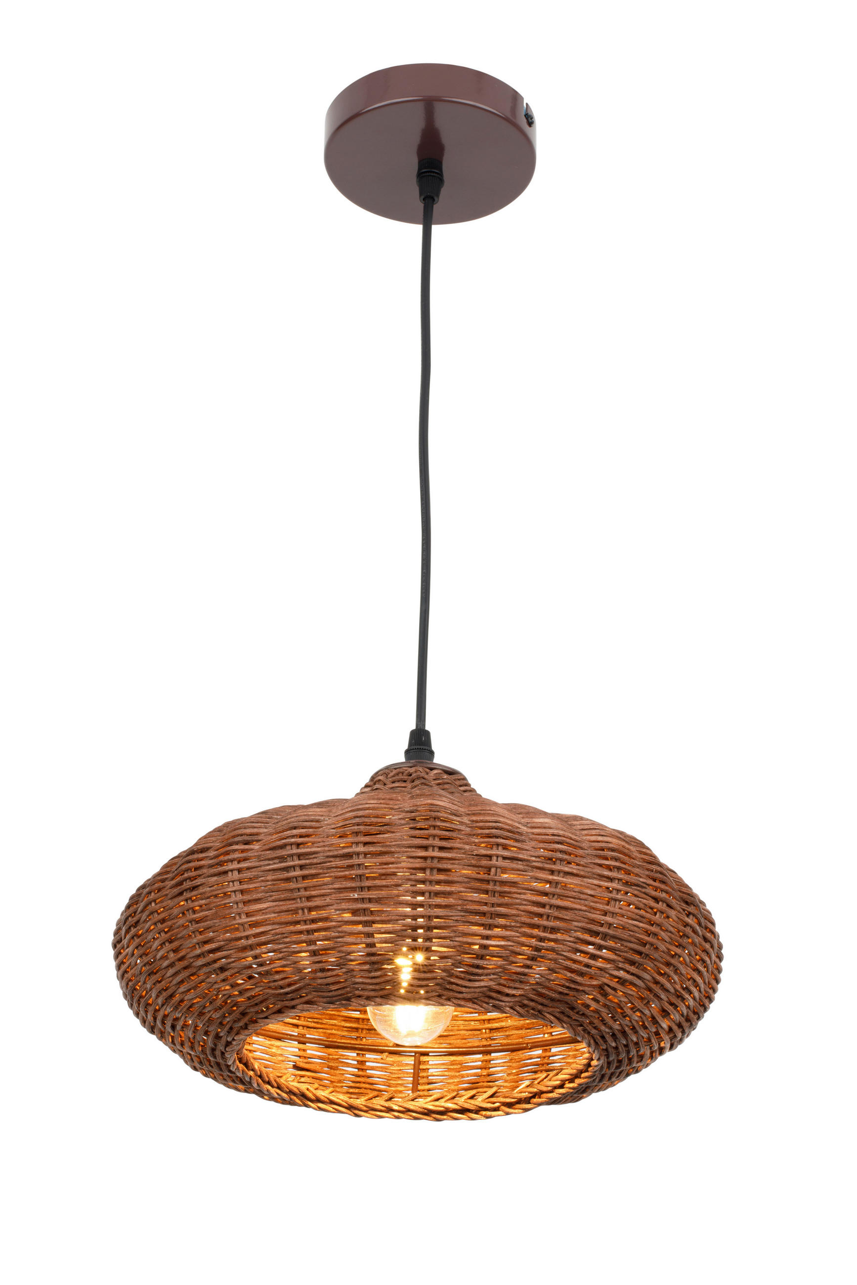HÄNGELEUCHTE 30/150 cm  - Braun, Trend, Holz/Metall (30/150cm) - Collett's Monde